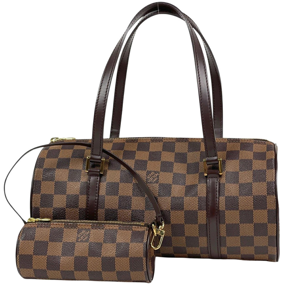 Louis Vuitton Papillon Barrel Bag cylindrical handbag Damier brown